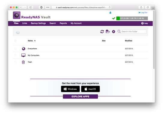 NETGEAR – ReadyNAS Vault